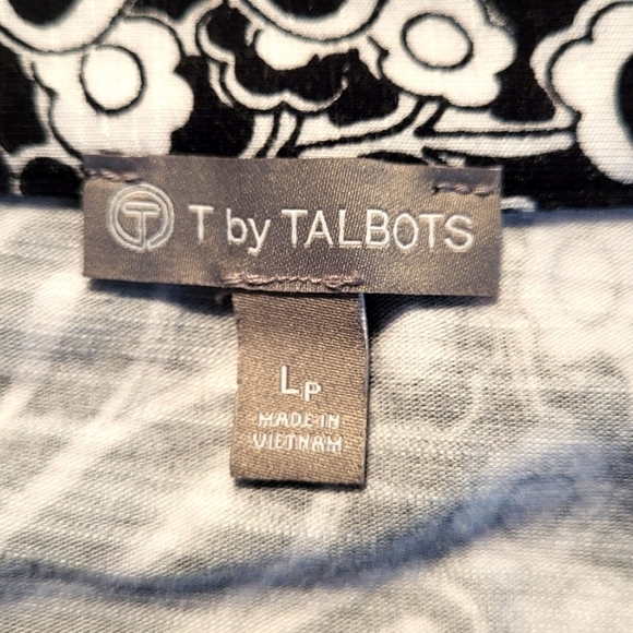 T By Talbots Sleeveless Tie Cinch Waist Midi Printed Dress Size LP - Picture 6 of 10